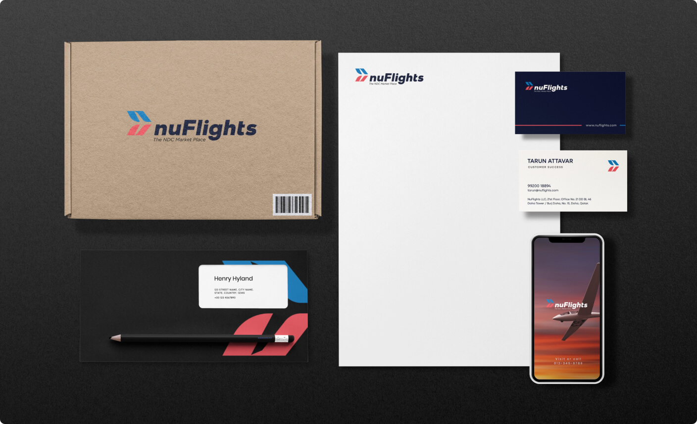 Stationaries branded nuFlights