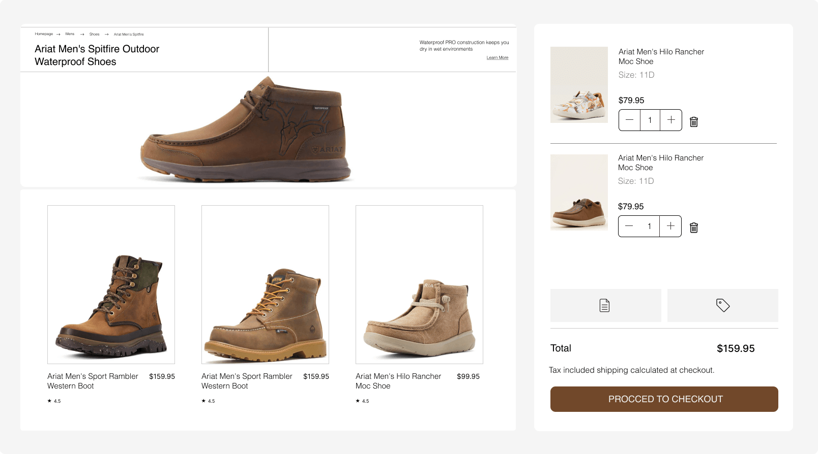 Tracies boot website preview