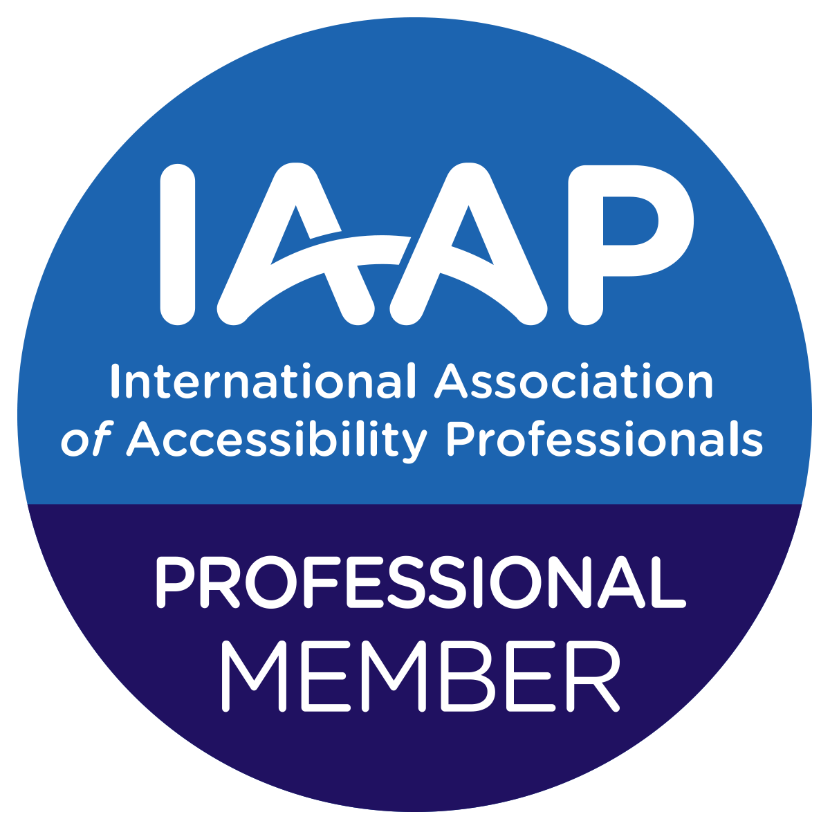 IAAP professional member badge