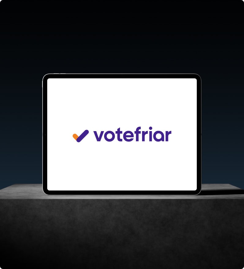 Votefriar tablet view